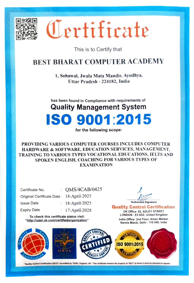 Quality Control Certification